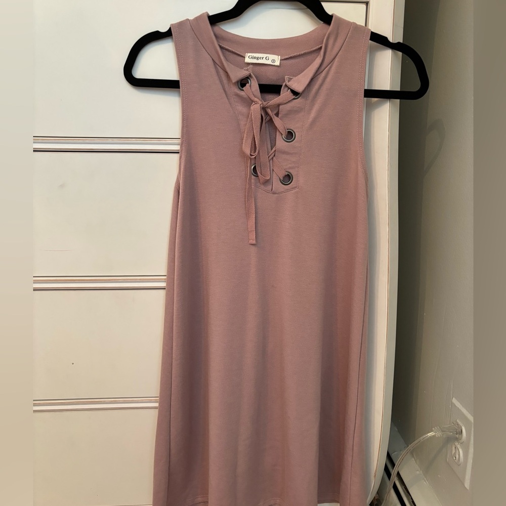 Pink / purple color t-shirt dress